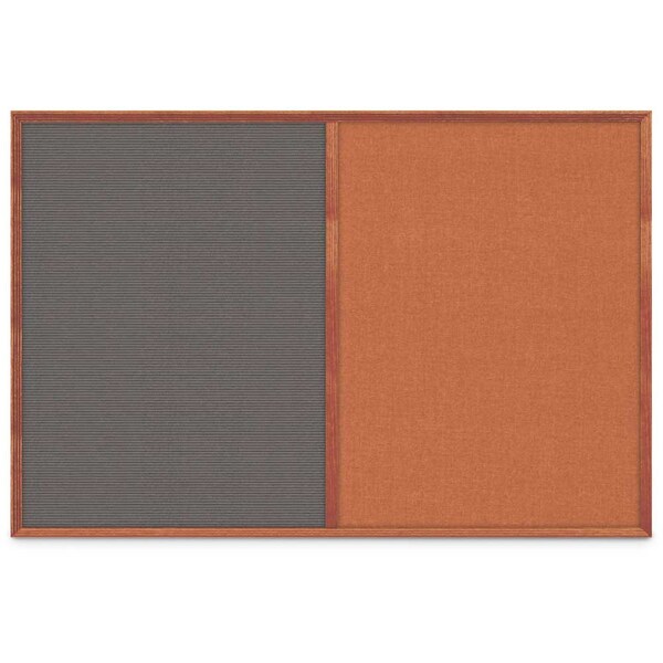 Slim Style Indoor Enclosed Corkboard, 30